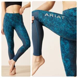 Ariat Eos Full Seat Tight Teal Grip Leggings women’s size XL dark teal